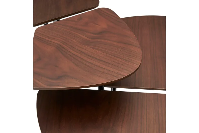 Otteskruv Satsbord 120 cm - Mörkbrun/Svart - Möbler - Vardagsrum - Soffbord & vardagsrumsbord - Satsbord