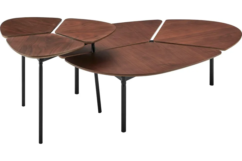 Otteskruv Satsbord 120 cm - Mörkbrun/Svart - Möbler - Vardagsrum - Soffbord & vardagsrumsbord - Satsbord