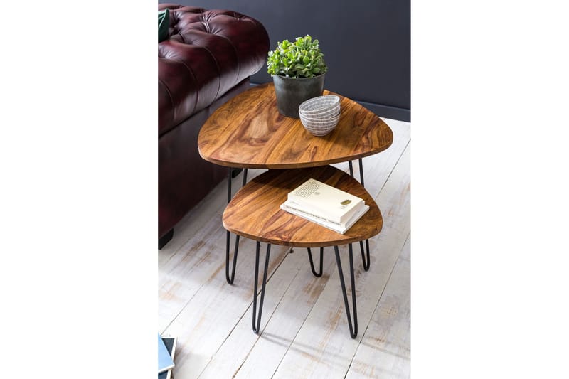 Portuondo Satsbord 2-pack 60 cm - Trä/natur - Möbler - Vardagsrum - Soffbord & vardagsrumsbord - Satsbord