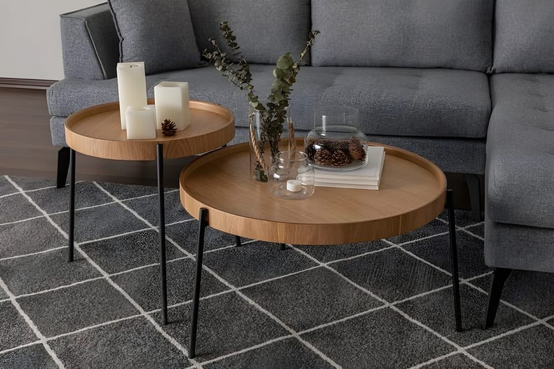 Rachida Satsbord - Natural - Möbler - Vardagsrum - Soffbord & vardagsrumsbord - Satsbord