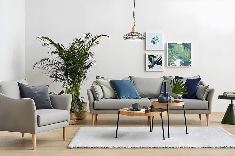 Rachida Satsbord - Natural - Möbler - Vardagsrum - Soffbord & vardagsrumsbord - Satsbord