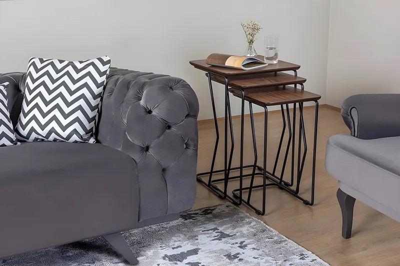 Retore Satsbord - Valnöt - Möbler - Vardagsrum - Soffbord & vardagsrumsbord - Satsbord