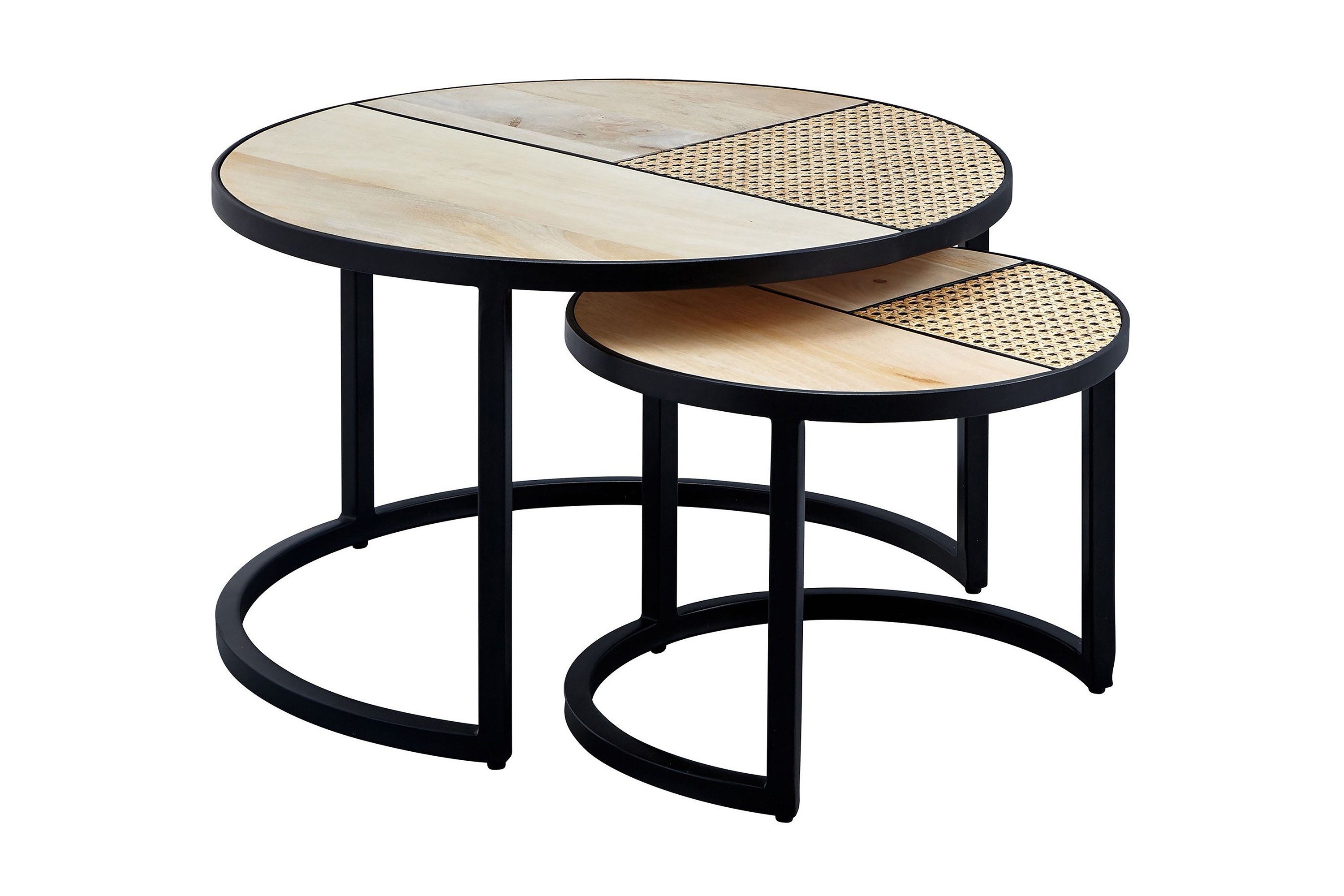 seneca satsbord 60 cm runt brun/svart -