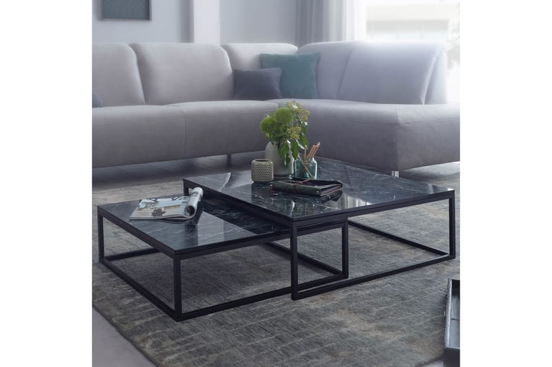 SENECA Satsbord 75 cm Svart -   - Bord - Satsbord