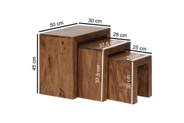 Telander Satsbord 3-pack - Trä/natur - Möbler - Vardagsrum - Soffbord & vardagsrumsbord - Satsbord