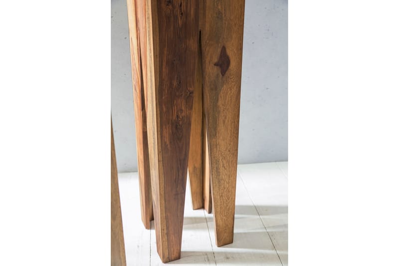 VONFELDT Satsbord 3-pack Brun - Möbler - Vardagsrum - Soffbord & vardagsrumsbord - Satsbord