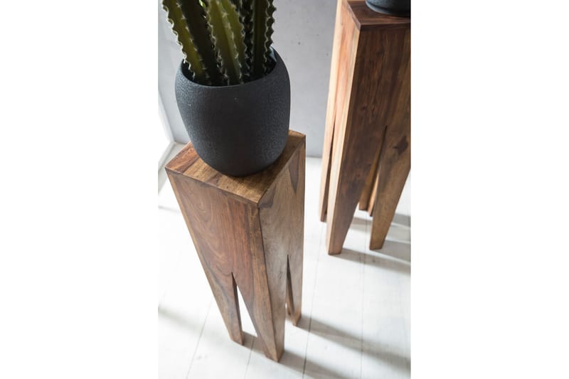 VONFELDT Satsbord 3-pack Brun - Möbler - Vardagsrum - Soffbord & vardagsrumsbord - Satsbord