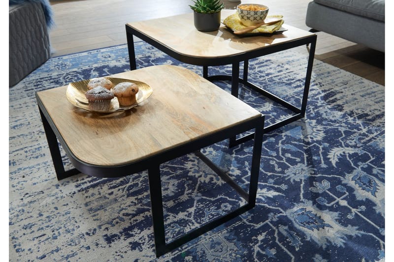 Willowdale Satsbord 60 cm - Brun/Svart - Möbler - Vardagsrum - Soffbord & vardagsrumsbord - Satsbord