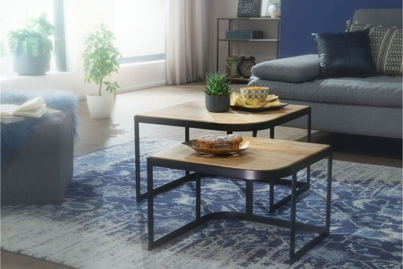 Willowdale Satsbord 60 cm - Brun/Svart - Möbler - Vardagsrum - Soffbord & vardagsrumsbord - Satsbord