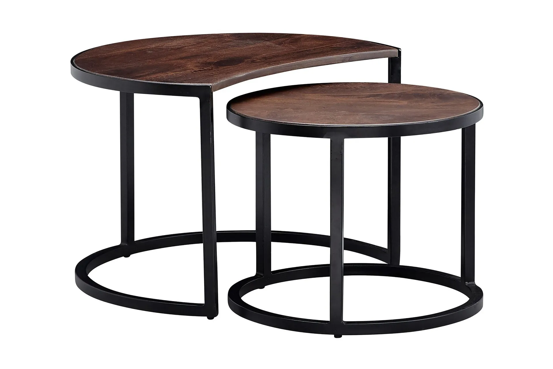 willowdale satsbord 60 cm runt - teak/svart