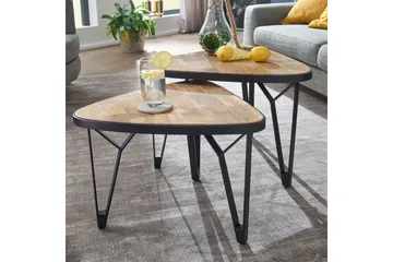 Willowdale Satsbord 60 cm Trekantig - Brun/Svart - Möbler - Vardagsrum - Soffbord & vardagsrumsbord - Satsbord