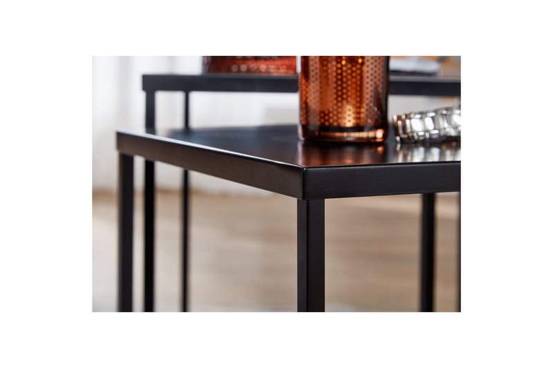 Satsbord Wohnling Set om 2 metall pulverlackerad med metallben modern - Möbler - Vardagsrum - Soffbord & vardagsrumsbord - Satsbord