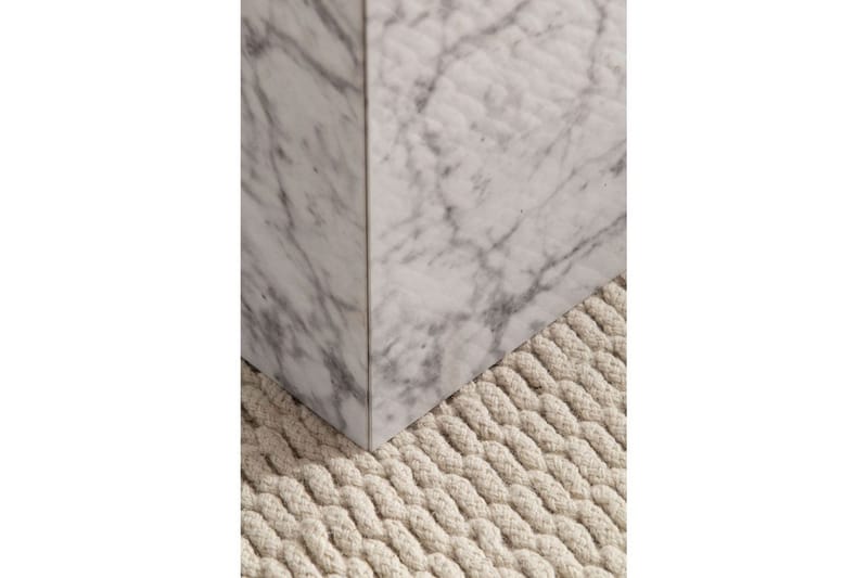 Satsbord Wohnling Set om 2 MONOBLOC högglans triangulär, modern stil Marmor, Vit - Marmor, Vit - Möbler - Vardagsrum - Soffbord & vardagsrumsbord - Satsbord