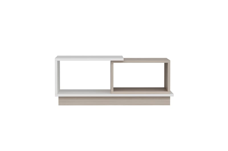 Schmida Soffbord 90x45 cm Vit/Brun - Hanah Home - Möbler - Vardagsrum - Soffbord & vardagsrumsbord - Soffbord