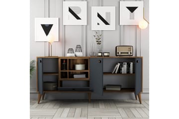 Scone Konsollbord 180 cm - Antracit/Valnöt - Möbler - Vardagsrum - Soffbord & vardagsrumsbord - Avlastningsbord & konsolbord