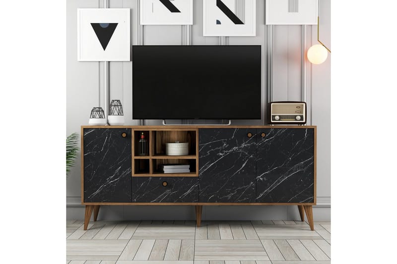 Scone Konsollbord 180 cm - Svart/Valnöt - Möbler - Vardagsrum - Soffbord & vardagsrumsbord - Avlastningsbord & konsolbord