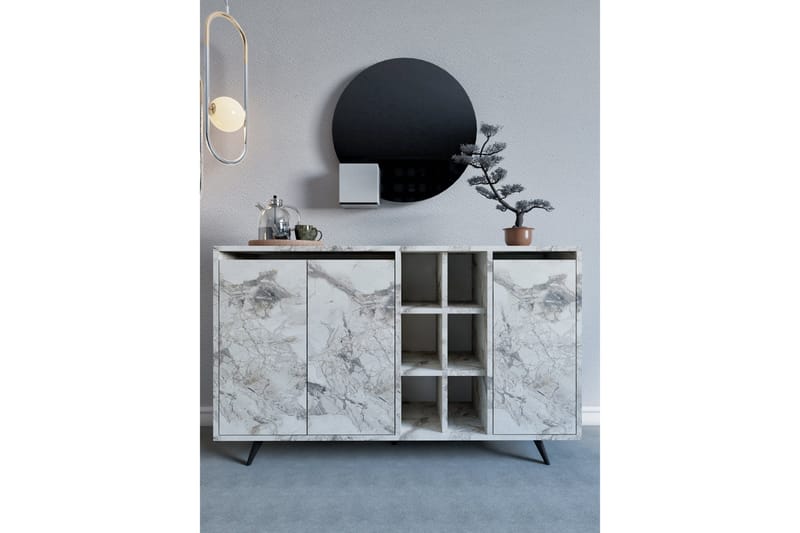 Seria Konsollbord 140 cm - Vit marmor - Möbler - Vardagsrum - Soffbord & vardagsrumsbord - Avlastningsbord & konsolbord