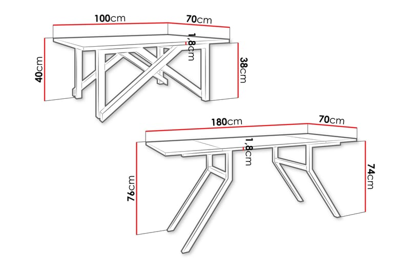 Seyloren Soffbord 100 cm - Svart - Möbler - Vardagsrum - Soffbord & vardagsrumsbord - Soffbord