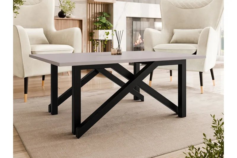 Seyloren Soffbord 100 cm - Svart/Beige - Möbler - Vardagsrum - Soffbord & vardagsrumsbord - Soffbord