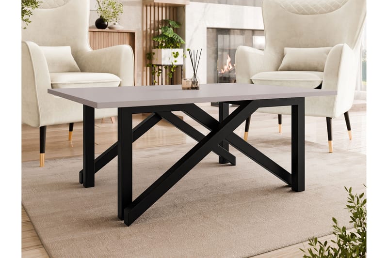 Seyloren Soffbord 100 cm - Svart/Beige - Möbler - Vardagsrum - Soffbord & vardagsrumsbord - Soffbord