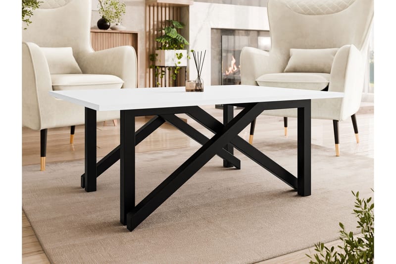 Seyloren Soffbord 100 cm - Vit/Svart - Möbler - Vardagsrum - Soffbord & vardagsrumsbord - Soffbord
