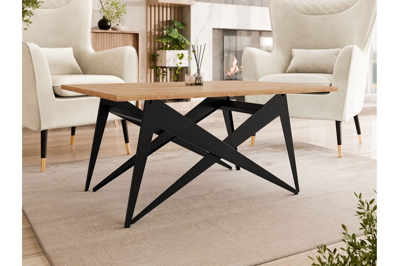 Seyloren Soffbord 90 cm - Svart/Brun - Möbler - Vardagsrum - Soffbord & vardagsrumsbord - Soffbord