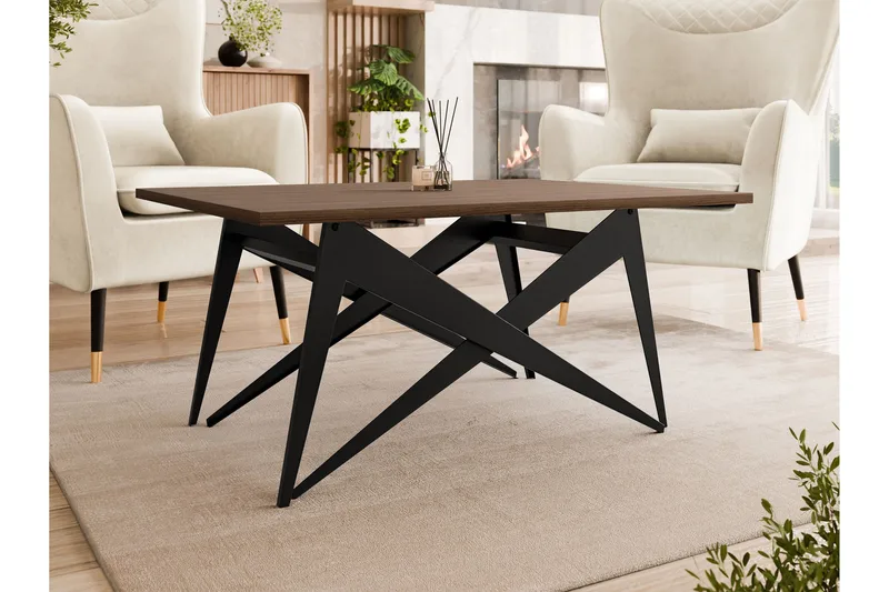 Seyloren Soffbord 90 cm - Svart/Brun - Möbler - Vardagsrum - Soffbord & vardagsrumsbord - Soffbord