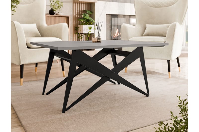 Seyloren Soffbord 90 cm - Svart/Grå - Möbler - Vardagsrum - Soffbord & vardagsrumsbord - Soffbord