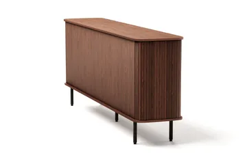 Kopparbo Sideboard med Förvaring Ribbad - Mörkbrunt / Valnöt / Trä - Förvaring - Förvaringsmöbler - Skänkar & sideboards
