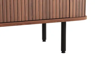 Kopparbo Sideboard med Förvaring Ribbad - Mörkbrunt / Valnöt / Trä - Förvaring - Förvaringsmöbler - Skänkar & sideboards