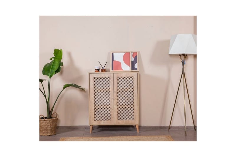 Sideboard Velin Vit / Ek - Vit / Ek - Möbler - Vardagsrum - Soffbord & vardagsrumsbord - Avlastningsbord & konsolbord