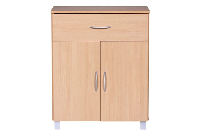 Sideboard Wohnling Folierad spånskiva 60 x 75 cm 2 dörrar 1 låda modern stil - Möbler - Vardagsrum - Soffbord & vardagsrumsbord - Avlastningsbord & konsolbord