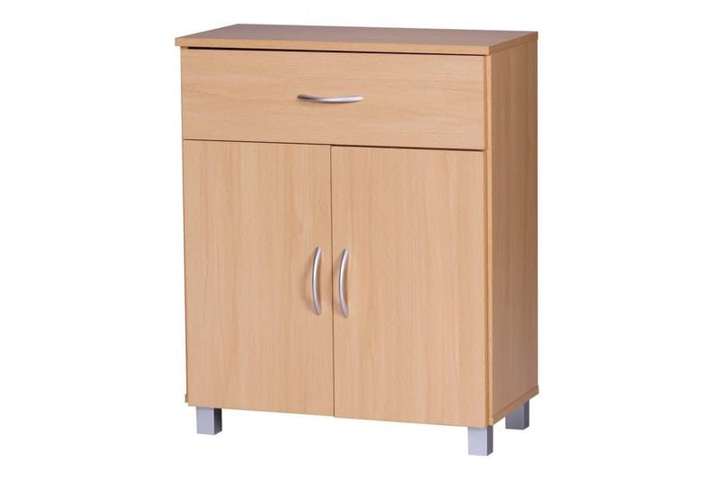 Sideboard Wohnling Folierad spånskiva 60 x 75 cm 2 dörrar 1 låda modern stil - Möbler - Vardagsrum - Soffbord & vardagsrumsbord - Avlastningsbord & konsolbord