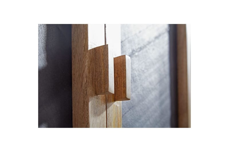 Sideboard Wohnling Massivt trä 80 cm 3D kant stenoptik front 2 dörrar modern - Förvaring - Förvaringsmöbler - Skänkar & sideboards