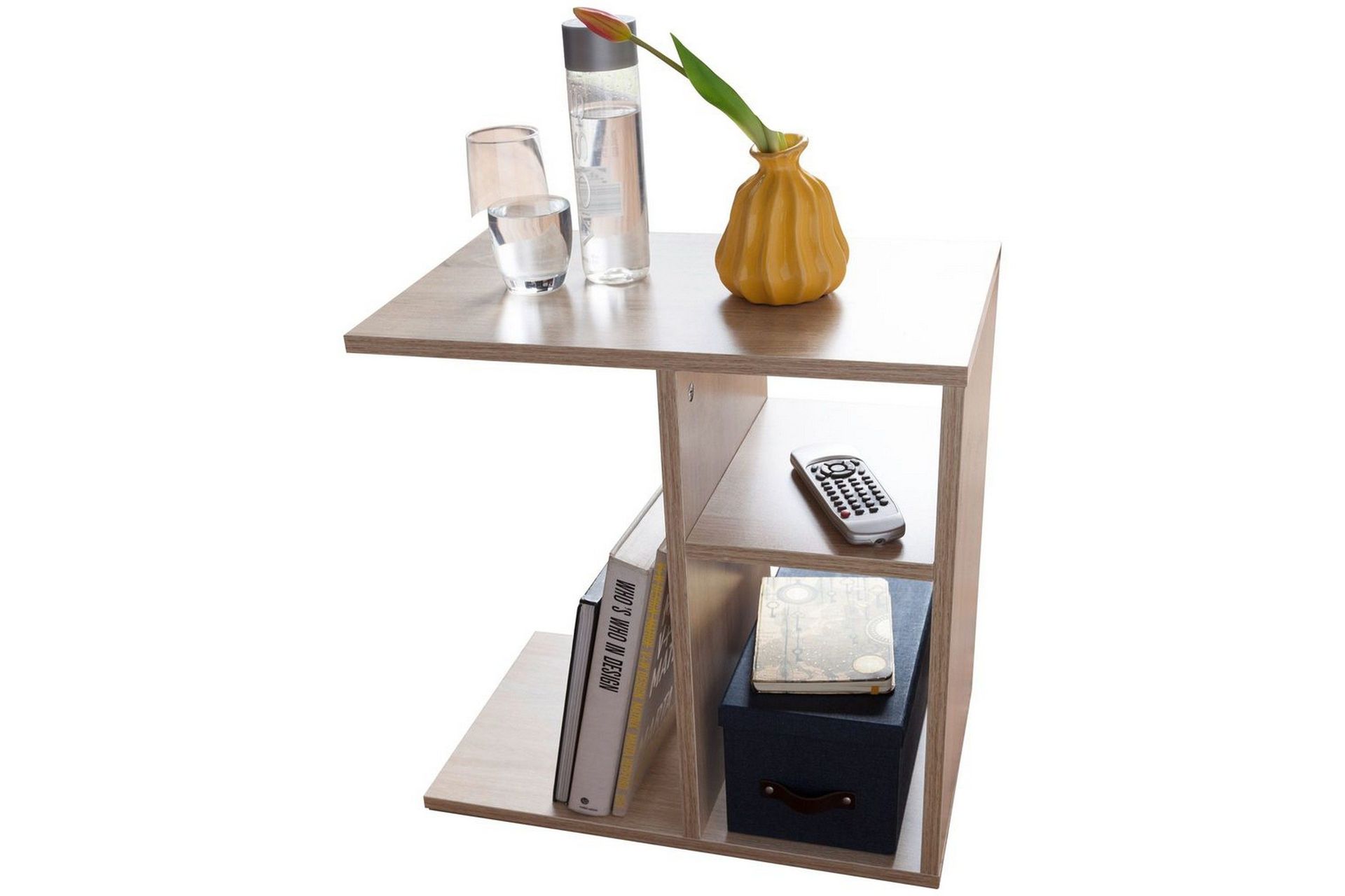 sido bord wohnling folierad spånskiva 50 cm, modern loftstil sonoma - sonoma