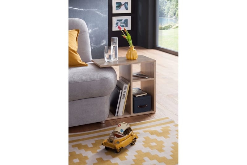 Sido bord Wohnling folierad spånskiva 50 cm, modern loftstil Sonoma - Sonoma - Möbler - Vardagsrum - Soffbord & vardagsrumsbord - Brickbord