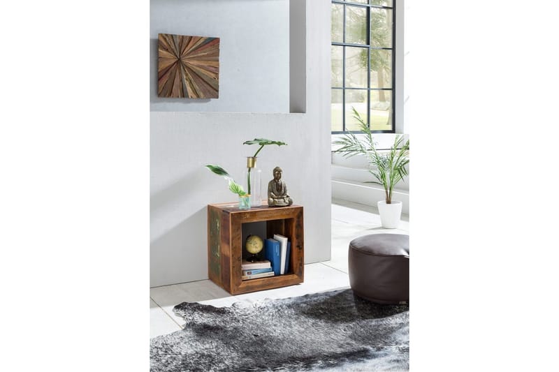 Sido bord Wohnling Massivt återvunnet trä Kolkutta kube Industriell - Möbler - Vardagsrum - Soffbord & vardagsrumsbord - Brickbord