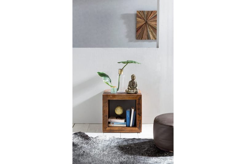 Sido bord Wohnling Massivt återvunnet trä Kolkutta kube Industriell - Möbler - Vardagsrum - Soffbord & vardagsrumsbord - Brickbord