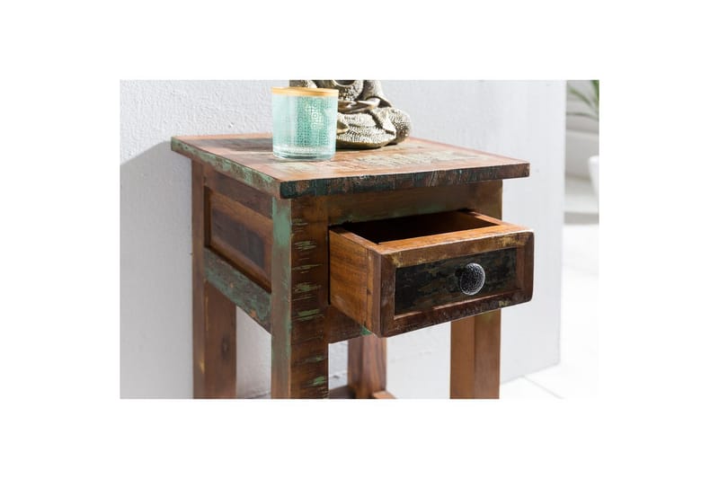 Sido bord Wohnling Massivt återvunnet trä Kolkutta låda Industriell - Möbler - Vardagsrum - Soffbord & vardagsrumsbord - Brickbord