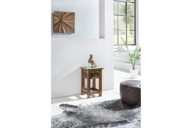 Sido bord Wohnling Massivt återvunnet trä Kolkutta låda Industriell - Möbler - Vardagsrum - Soffbord & vardagsrumsbord - Brickbord