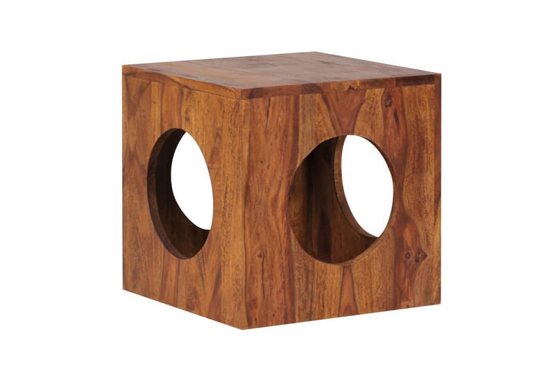 Sido bord Wohnling Massivt trä kub förvaringsutrymme lantstil - Möbler - Vardagsrum - Soffbord & vardagsrumsbord - Brickbord