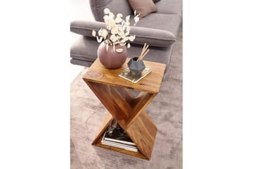 Sido bord Wohnling Massivt trä X-form med förvaringsutrymme lantlig stil - Möbler - Vardagsrum - Soffbord & vardagsrumsbord - Brickbord
