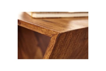 Sido bord Wohnling Massivt trä X-form med förvaringsutrymme lantlig stil - Möbler - Vardagsrum - Soffbord & vardagsrumsbord - Brickbord