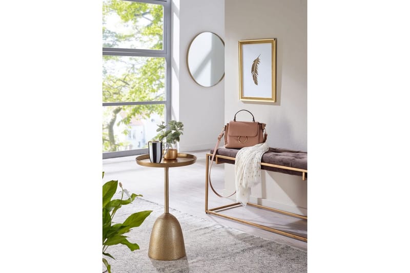 Sido bord Wohnling Metall Rund 33 cm Design Bas Modern - Möbler - Vardagsrum - Soffbord & vardagsrumsbord - Brickbord
