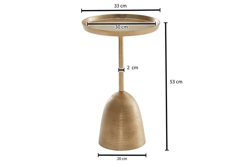 Sido bord Wohnling Metall Rund 33 cm Design Bas Modern - Möbler - Vardagsrum - Soffbord & vardagsrumsbord - Brickbord