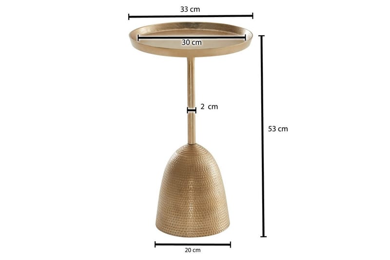 Sido bord Wohnling Metall Rund 33 cm Design Bas Modern - Möbler - Vardagsrum - Soffbord & vardagsrumsbord - Brickbord