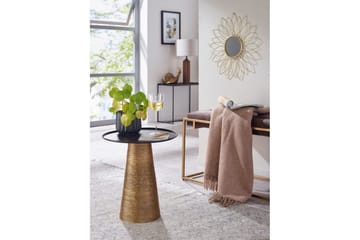 Sido bord Wohnling Metall Rund 40 cm Brickoptik Bordsskiva Modern - Möbler - Vardagsrum - Soffbord & vardagsrumsbord - Brickbord