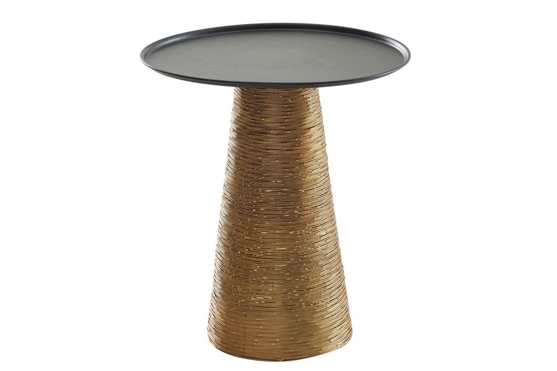 sido bord wohnling metall rund 40 cm brickoptik bordsskiva modern -