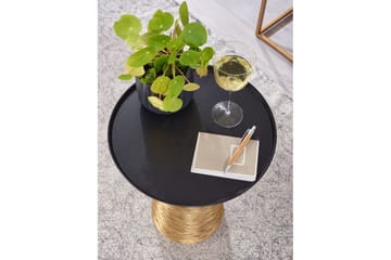 Sido bord Wohnling Metall Rund 40 cm Brickoptik Bordsskiva Modern - Möbler - Vardagsrum - Soffbord & vardagsrumsbord - Brickbord