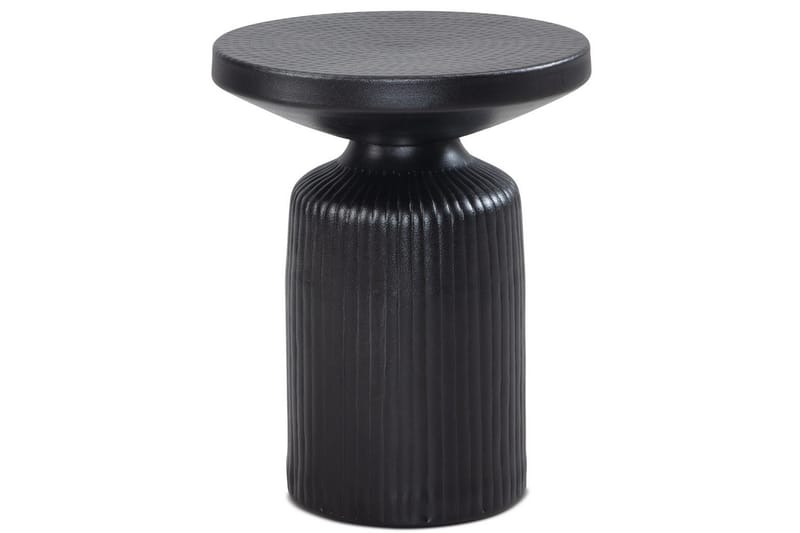Sido bord Wohnling Metall Rund 40 cm Svart Hamrad Look Industriell - Möbler - Vardagsrum - Soffbord & vardagsrumsbord - Brickbord